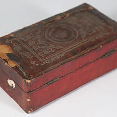 Tooled Leather Medicine Box Philadelphia, 19th Century