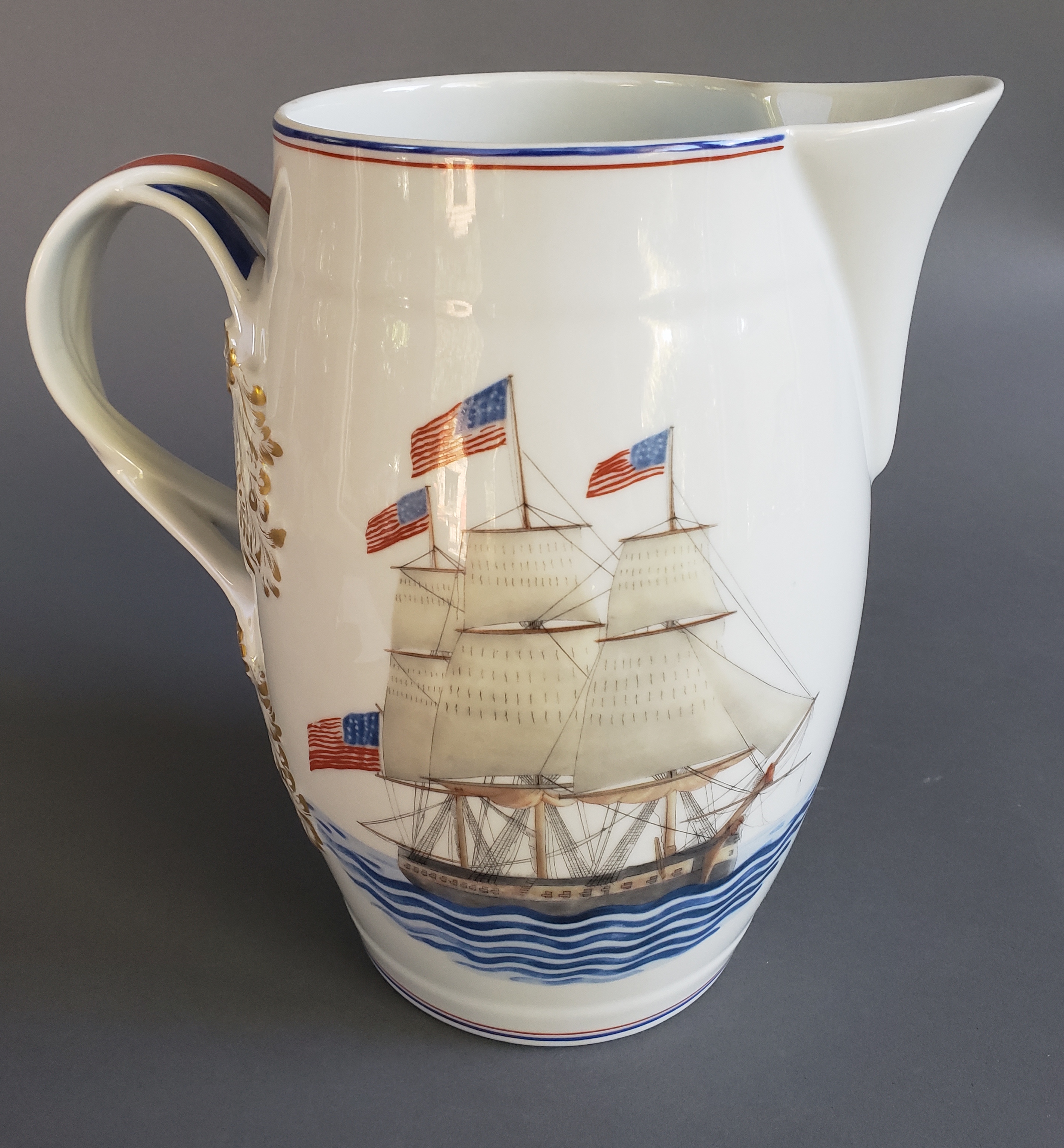 Vessel 白磁 ラトルズ 3585-955-Mottahedeh-Ship-