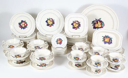 Vintage Copeland Spode England Dinner Service in the "Thanksgiving" Pattern