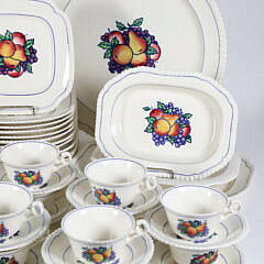 Vintage Copeland Spode England Dinner Service in the “Thanksgiving” Pattern