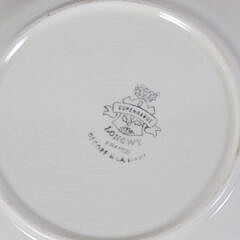 Copenhague Longwy French Porcelain Fish Dinner Service for Eight