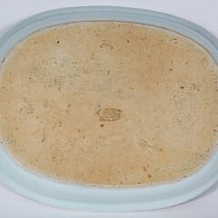 Chinese Export Blue and White Floral Decorated Oval Pie Platter, 19th Century