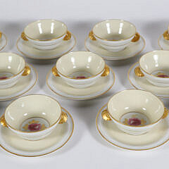 Set of 11 Limoges Bouillon Cups and Sauces