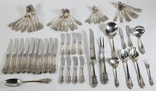 42446 Wallace Grande Baroque Sterling Silver Flatware B_IMG_9919