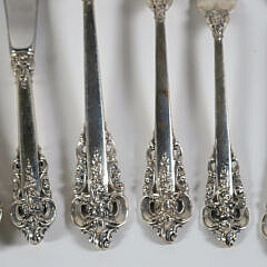 Wallace Grande Baroque Sterling Silver Flatware Service Compromising 68 Pieces