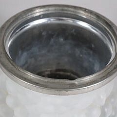 Signed Lalique France “Antilles” Ice Pail Frosted Molded Glass