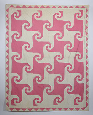 42296 Pink Cream Monkey Wrench Quilt A_IMG_9898