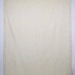 Pink and Cream “Monkey Wrench” Patchwork Quilt, circa 1930s