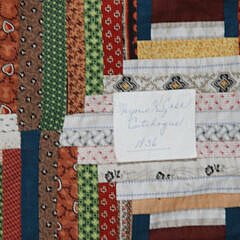 Antique Log Cabin Summer Quilt, circa 1836, Made by Marjorie King Case Cutchogue