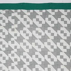 Pair of “Hour Glass” Pattern Patchwork Quilts with Green Borders, circa 1930s