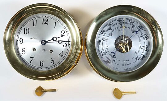42422 Chelsea Ships Brass Clock + Barometer A_IMG_9987 3