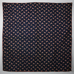 Antique Satin and Silk Crazy Quilt, 19th Century
