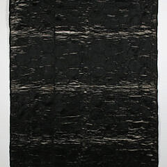 Antique Geometric Pattern Satin Quilt, 19th Century