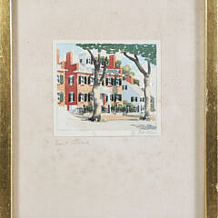 Doris and Richard Beer Watercolor on Paper “East Brick”