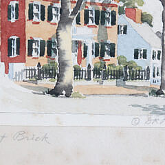 Doris and Richard Beer Watercolor on Paper “East Brick”