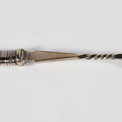 Silver Plated and Crystal Jars Condiment Carrier, 19th Century