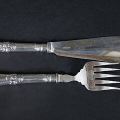 Pair of English Silver Plated Fish Serving Pieces, 19th Century