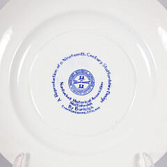 Nantucket Historical Association Blue and White Billy Bowen Collectors Plate