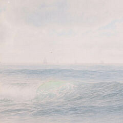 George Howell Gay Watercolor on Paper “Seascape”