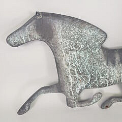 Antique Figural Galloping Horse Copper Weathervane, 19th century