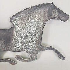 Antique Figural Galloping Horse Copper Weathervane, 19th century