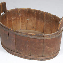 American Wood Wash Basin, early 19th Century