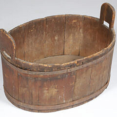 American Wood Wash Basin, early 19th Century