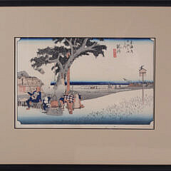Two Ando Hiroshige also known as Utagawa Hiroshige Woodblock Prints “Chuzenji Lake at Nikto”