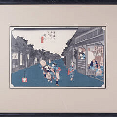 Two Ando Hiroshige also known as Utagawa Hiroshige Woodblock Prints “Chuzenji Lake at Nikto”