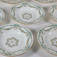 Set of Eleven Antique Minton’s Porcelain Soup Bowls