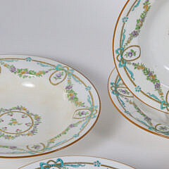 Set of Eleven Antique Minton’s Porcelain Soup Bowls