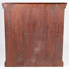 Contemporary Mahogany and Engraved Brass Trimmed Chest of Drawers