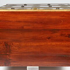 Contemporary Mahogany and Engraved Brass Trimmed Chest of Drawers