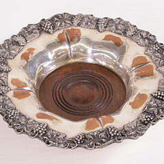 Pair of Antique Silver Plated Wine Coasters