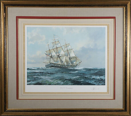42403 John Stobart Pencil Signed Lithograph USS Constitution A IMG_0034 4