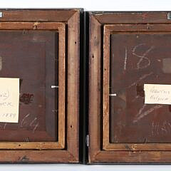 Pair of Franz Van Severdonck Oils on Panel “Farmyard Scenes with Chickens, Various Birds and Animals”