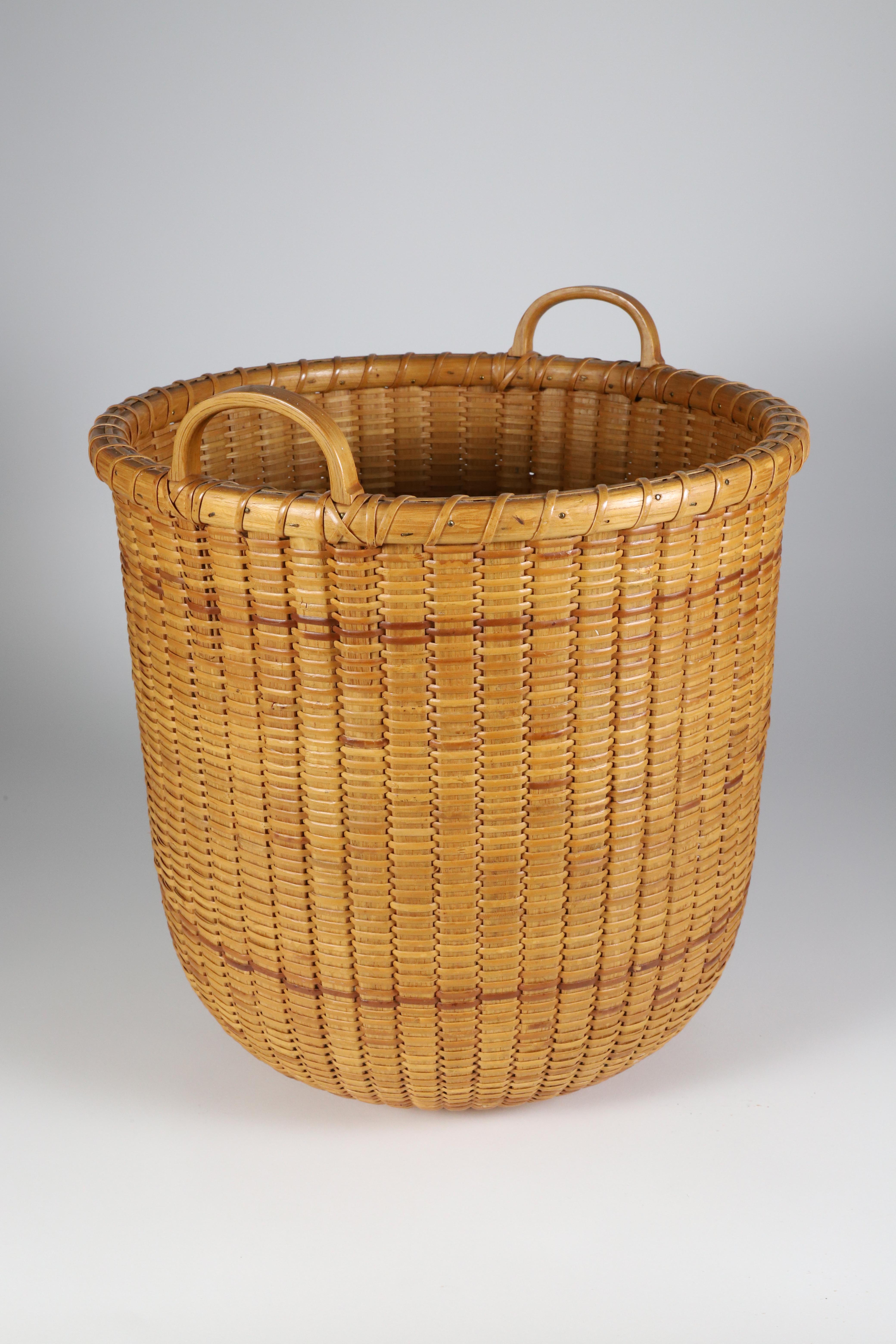 Stephen Gibbs (18961974) Tall Nantucket Waste Basket Stephen Gibbs