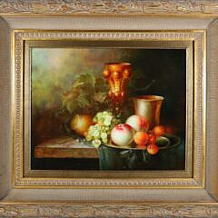 Francois Contemporary "Fruit Still Life" Painting