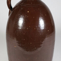 Antique Brown Ceramic Jug