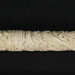 Group of Nine Antique Whalebone Sewing Implements, 19th Century