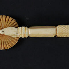 Diminutive Antique Whale Ivory Pie Crimper, 19th century