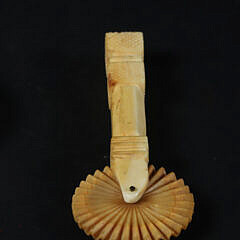 Diminutive Antique Whale Ivory Pie Crimper, 19th century