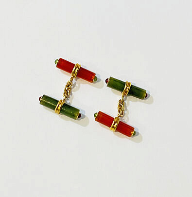 3-5433 Seaman Scheeps Trianon Bar Cufflinks A IMG_6426