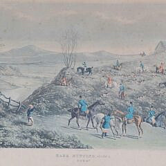 Pair of R. G. Reeve “Hare Hunting” Equestrian Lithographs