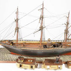 Fine Scale Model of the Three Masted Ship “Friendship”, circa 1882