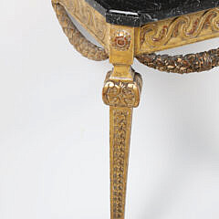 Signed Louis XVI Giltwood Console Table Signed M. Jean Avisse