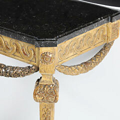 Signed Louis XVI Giltwood Console Table Signed M. Jean Avisse