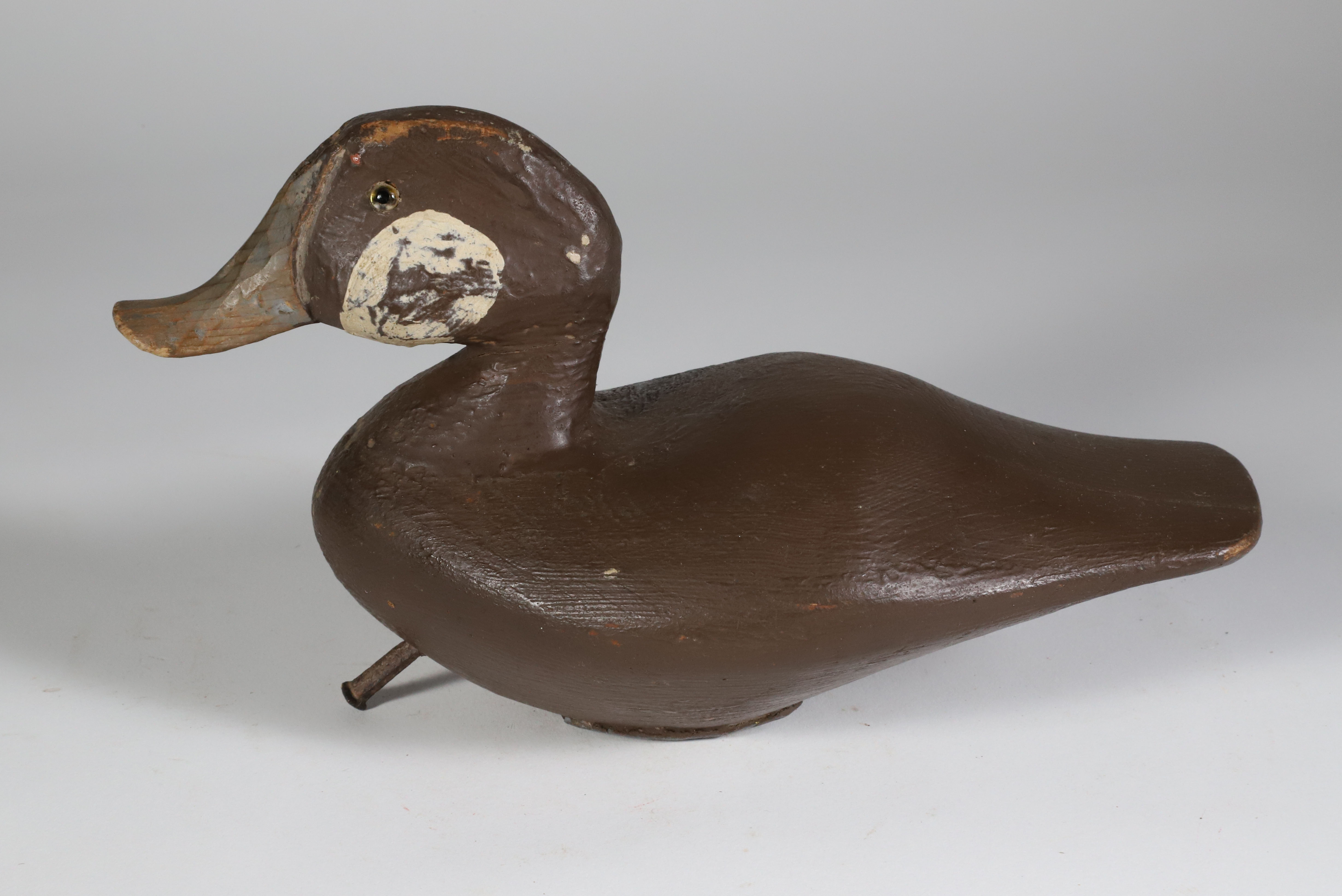 Antique Working Ruddy Duck Decoy Attributed to Lee Delon Dudley