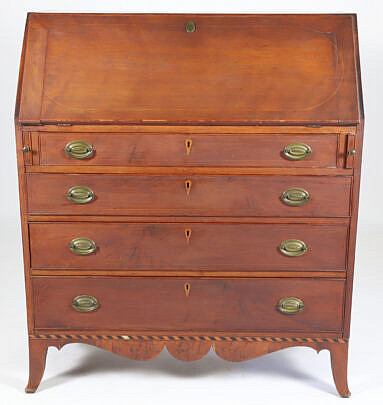 61-5430 Hepplewhite Cherry Slant Front Desk A_IMG_0870