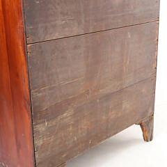 New England Hepplewhite Cherry Inlaid Slant Front Desk, 18th Century